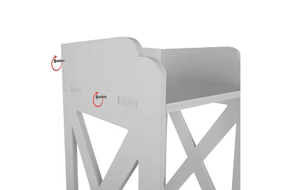 Dulap de baie cu suport pentru hârtie igienică – alb