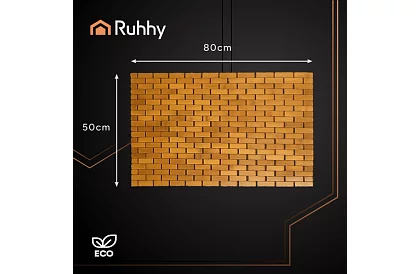 Covoare de baie din bambus – 80×50 cm