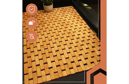 Covoare de baie din bambus – 80×50 cm