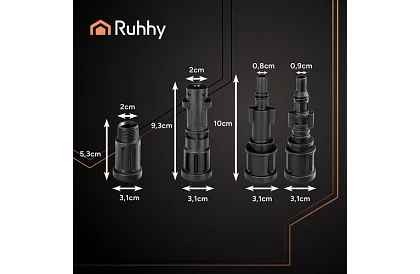 Hose de înaltă presiune pentru curățarea conductelor și suprafețelor – 15 metri