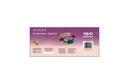 Fir de brodat colorate – set mare 150 bucăți