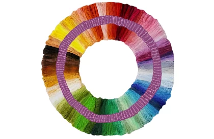 Fir de brodat colorate – set mare 150 bucăți