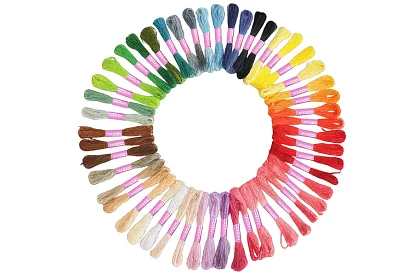 Fir de broderie colorate – set mare de 50 bucăți