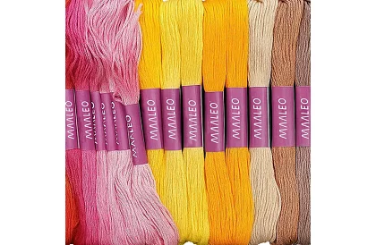 Fir de broderie colorate – set mare de 50 bucăți