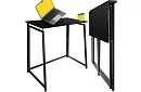 Masa de birou pliabilă neagră – 80 x 75 x 40 cm