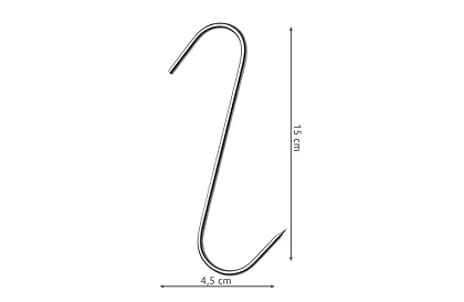Cârlige din oțel inoxidabil pentru carne - 15 bucăți