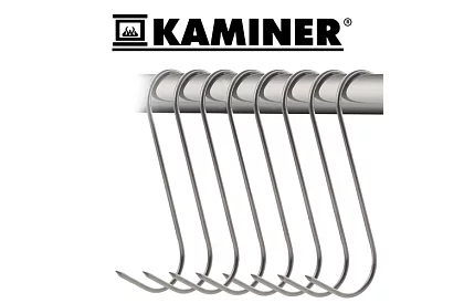 Cârlige din oțel inoxidabil pentru carne - 15 bucăți