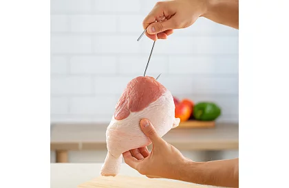 Cârlige din oțel inoxidabil pentru carne - 15 bucăți