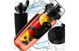 Sticlă pentru apă cu inserție – 1 L