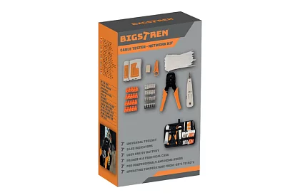 Tester de cabluri RJ45/RJ11 + clești de crimpare - totul pentru instalarea rețelei ethernet