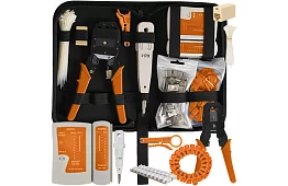 Tester de cabluri RJ45/RJ11 + clești de crimpare - totul pentru instalarea rețelei ethernet