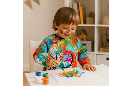 Șorț de pictură pentru copii de 1–3 ani