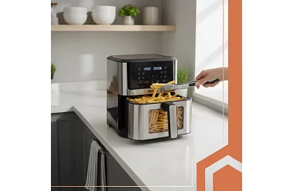 Fritieră cu aer cald antiaderentă – capacitate de 8 litri