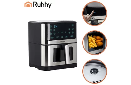 Fritieră cu aer cald antiaderentă – capacitate de 8 litri