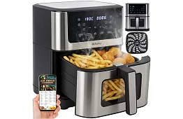 Fritieră cu aer cald antiaderentă – capacitate de 8 litri