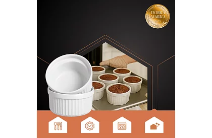 Boluri de ceramică pentru cuptor RAMEKINY – 6 bucăți în set