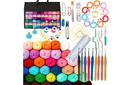 Set de croșetat 113 piese - Set complet pentru croșetat