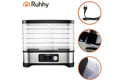 Uscător de alimente, ciuperci și fructe 10 l – 5 etaje + accesorii