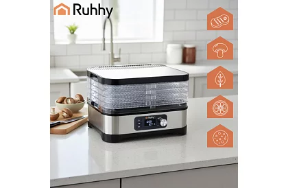 Uscător de alimente, ciuperci și fructe 10 l – 5 etaje + accesorii