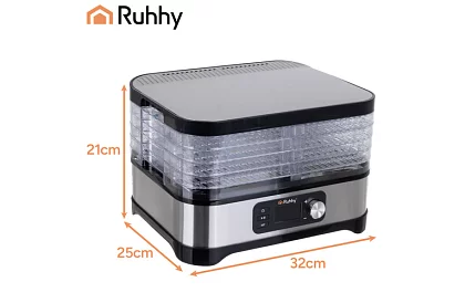 Uscător de alimente, ciuperci și fructe 10 l – 5 etaje + accesorii