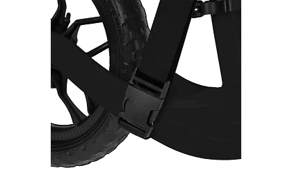 Bicicletă ușoară pentru copii neagră – roți de 12" + curea de umăr