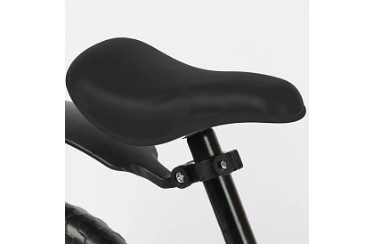 Bicicletă ușoară pentru copii neagră – roți de 12" + curea de umăr