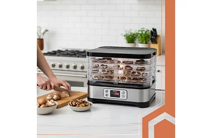 Uscător de ciuperci și fructe 10 litri – 5 etaje + accesorii