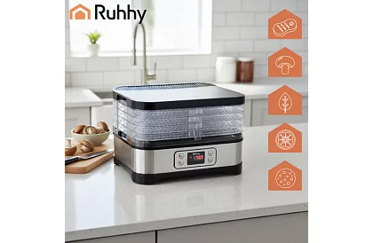 Uscător de ciuperci și fructe 10 litri – 5 etaje + accesorii