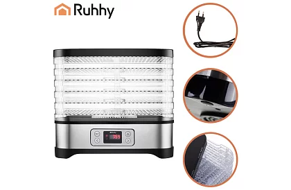 Uscător de ciuperci și fructe 10 litri – 5 etaje + accesorii