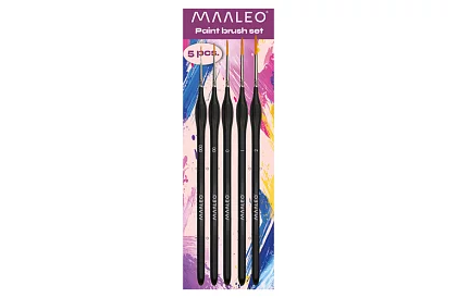 Pensule artistice pentru pictură – 5 bucăți + suport