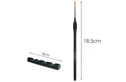 Pensule artistice pentru pictură – 5 bucăți + suport