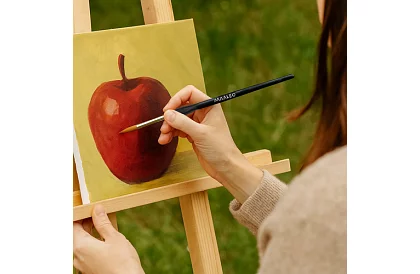 Pensule artistice pentru pictură – 5 bucăți + suport