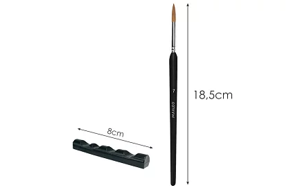 Pensule artistice pentru pictură – 11 bucăți + suport