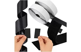 Fâșie autocolantă de velcro 2,5 x 500 cm – negru