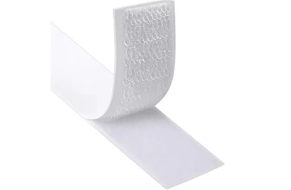 Fâșie autocolantă de velcro 2,5 x 500 cm – albă