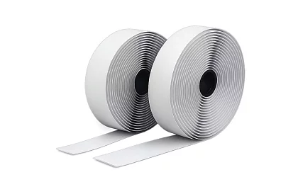 Fâșie autocolantă de velcro 2,5 x 500 cm – albă
