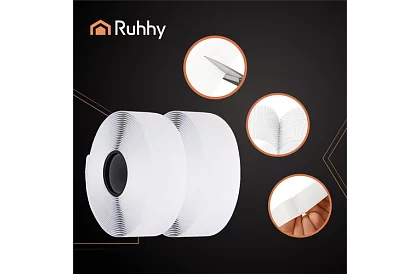 Fâșie autocolantă cu velcro 5 x 500 cm – albă