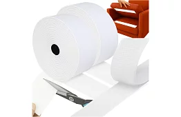 Fâșie autocolantă cu velcro 5 x 500 cm – albă