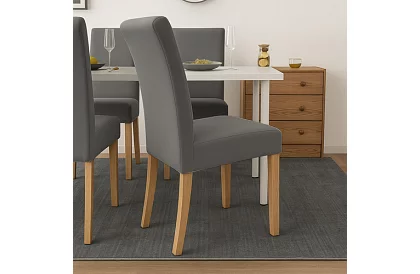 Huse universale pentru scaune – 6 bucăți – Gri închis