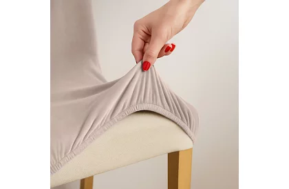 Huse universale pentru scaune – 6 bucăți – Bej