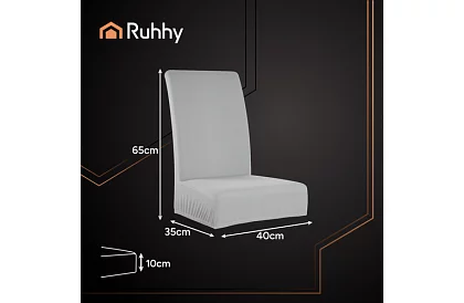 Huse universale pentru scaune – 6 bucăți – Gri