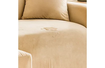 Husă elastică pentru canapea 145–185 cm – Catifea bej