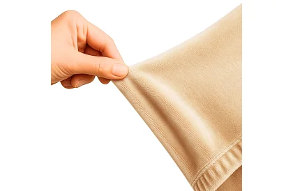 Husă elastică pentru canapea 145–185 cm – Catifea bej