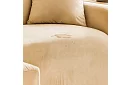 Husă elastică pentru canapea 145–185 cm – Catifea bej