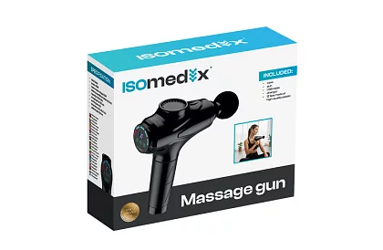 Pistolă de masaj pentru relaxarea mușchilor + 12 capete