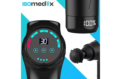 Pistolă de masaj pentru relaxarea mușchilor + 12 capete