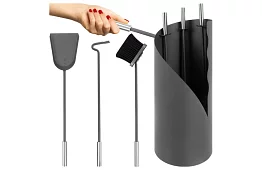 Unelte pentru șemineu – set de design 4 în 1