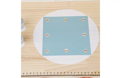 Atelier pentru copii – masă cu unelte din lemn 3 în 1