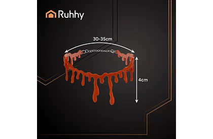 Colier de Halloween sângeros cu motiv de sânge picurând