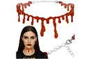 Colier de Halloween sângeros cu motiv de sânge picurând